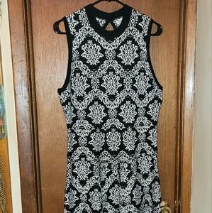 damask sweater dress